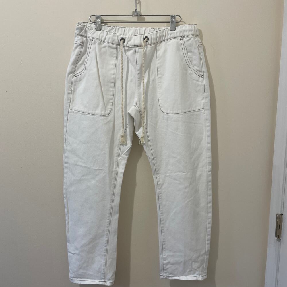 One Teaspoon Shabbies Boyfriend Jeans in White Beauty Relaxed Fit Size S